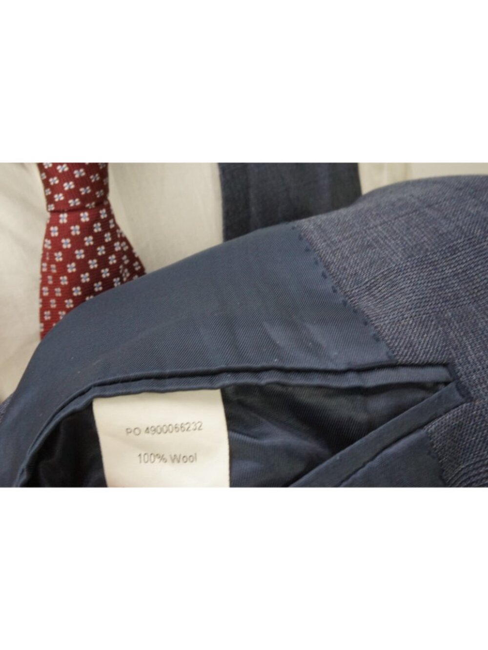 Lauren Ralph Lauren Slim Fit Blue Plaid Wool 3 Pc Suit Jacket Pants Vest Sz 44R - Picture 11 of 12